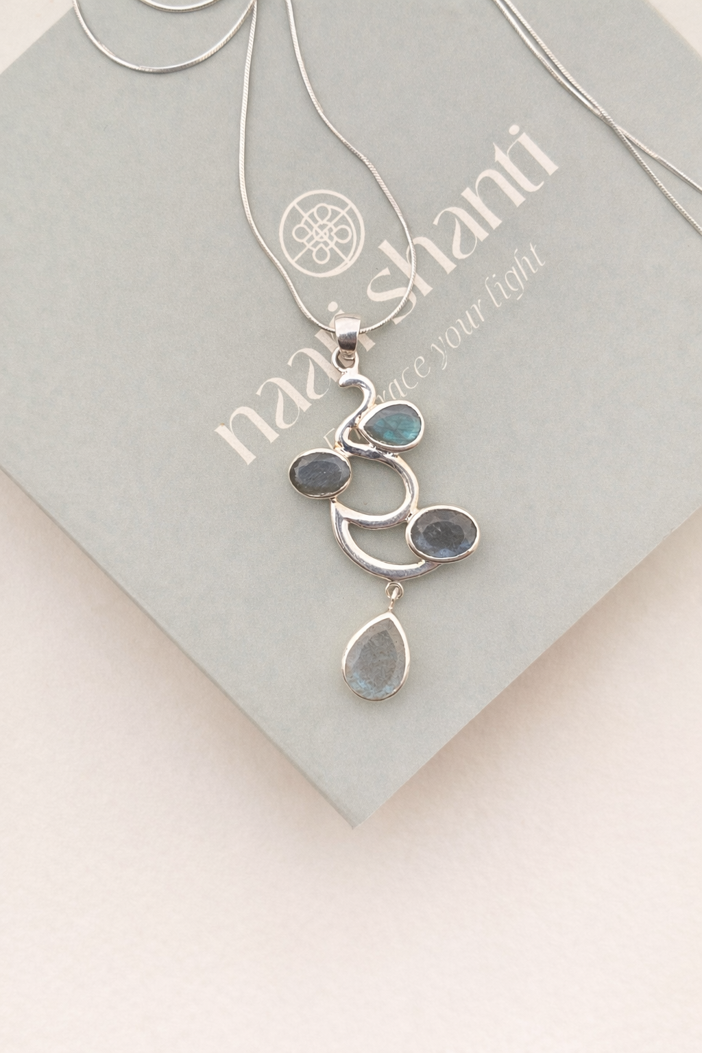 Collar Nadini Labradorita Azul