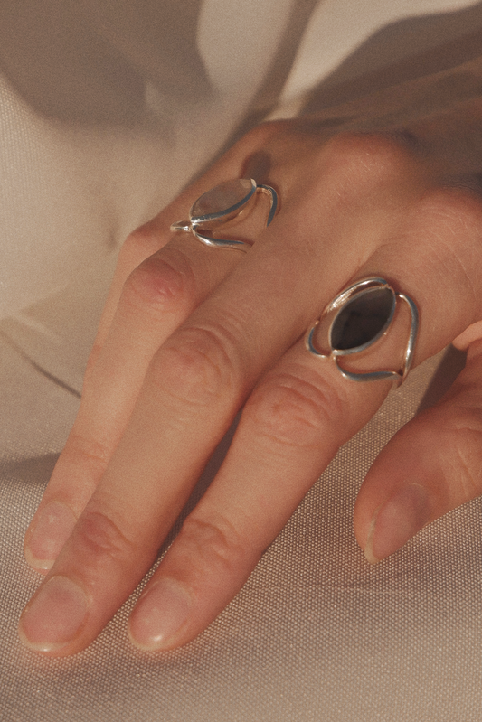 Anillo Rohini Piedra Luna