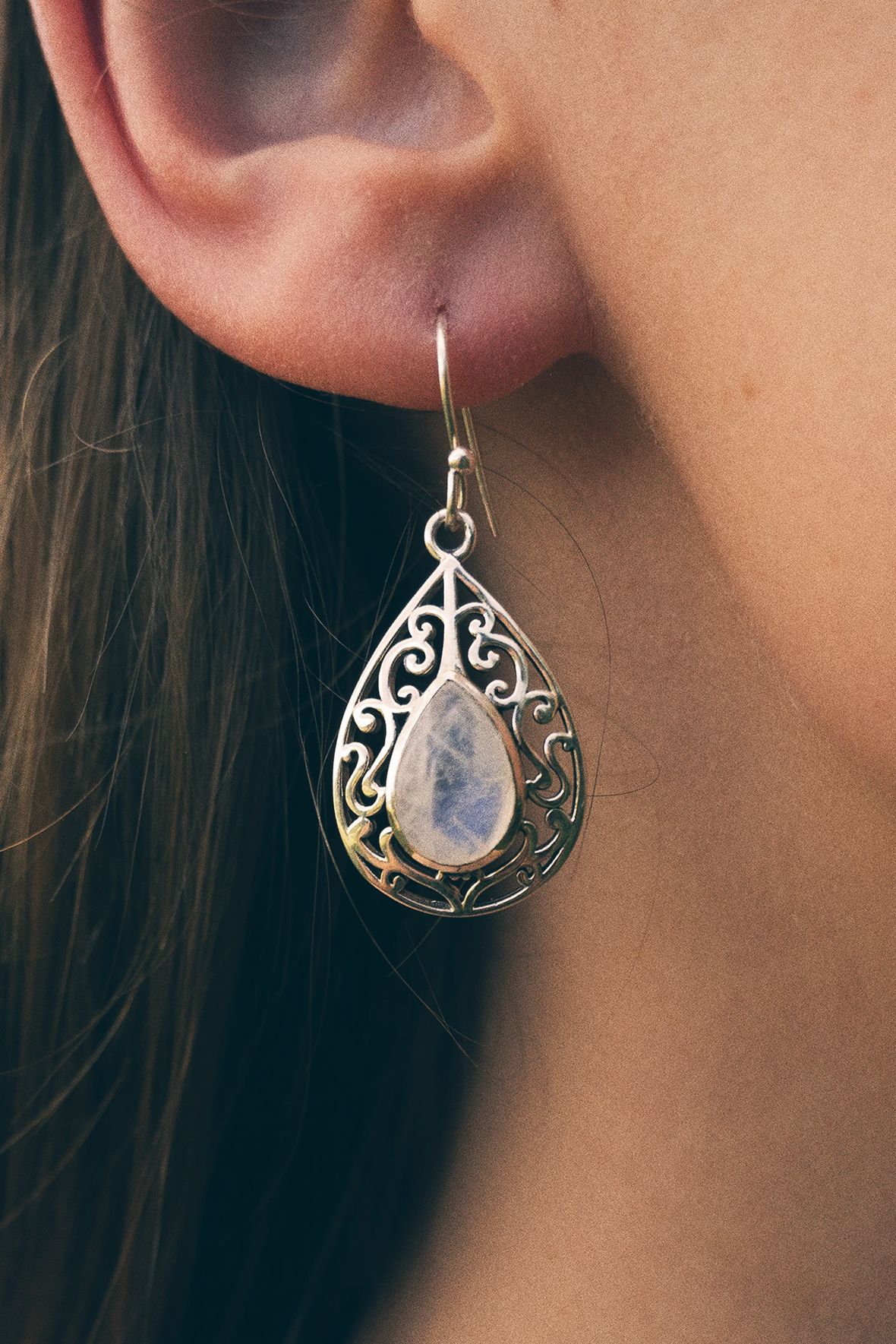 Aros Anika Piedra Luna