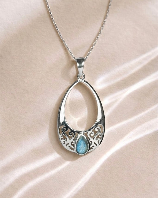 Collar Samaya Labradorita Azul