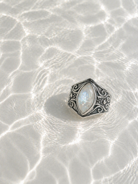 Anillo Kiraņa Piedra Luna