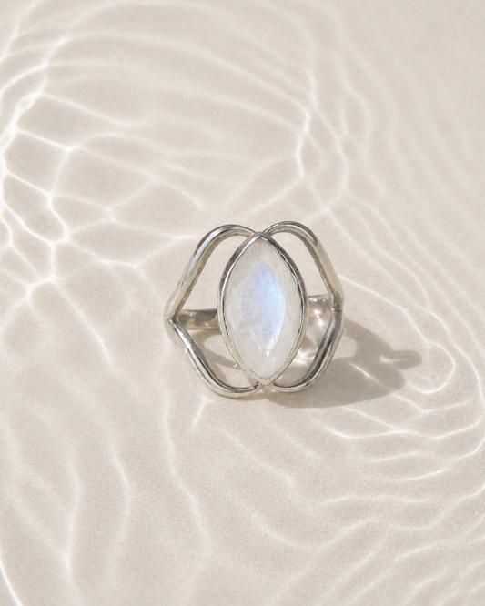 Anillo Rohini Piedra Luna